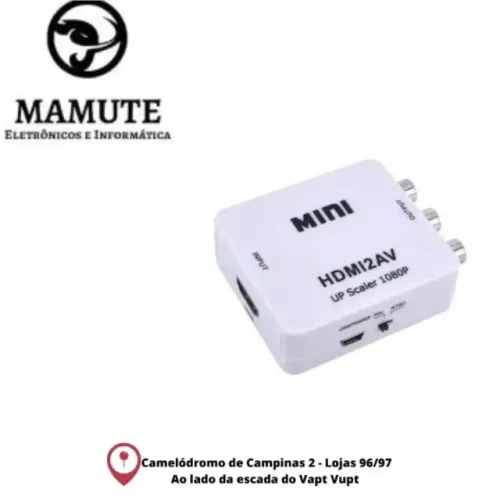 Conversor Adaptador Hdmi x Rca 2av