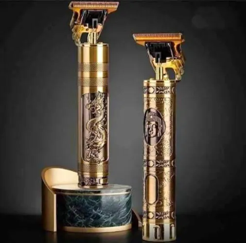 Máquina de Cortar Cabelo Profissional - Design Exclusivo - Ouro
