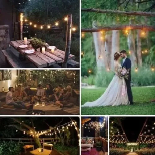 Varal De Lâmpadas Iluminação 20m 40 Lâmpadas Festa Casamento