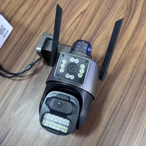 Câmera de Segurança Wifi 6MP 4K com Lente Dupla e Zoom