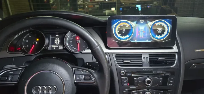 Multimídia audi a4 a5 tela 10.25 Carplay sem fio Android auto 