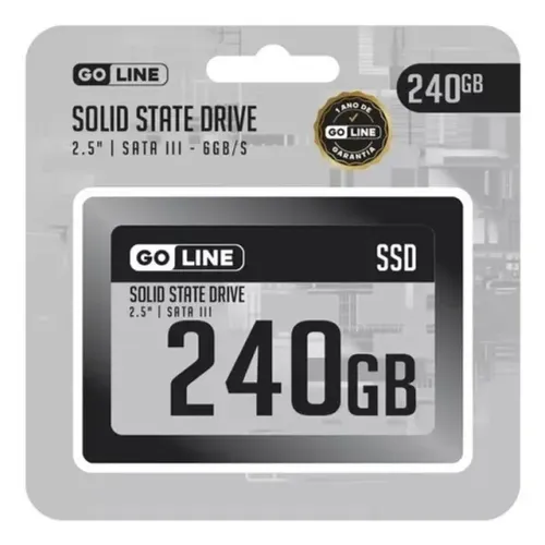 Ssd Go Line Sata Iii 6gb/s Gl240sd - 240gb Cor Preto