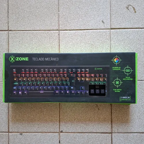 Teclado Mecânico X Zone semi novo na caixa!