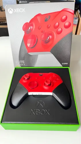 Controle Xbox Elite Series 2 Core Vermelho - Seminovo na Caixa