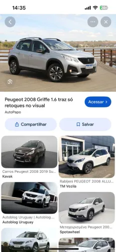 SUCATA PEUGEOT 2008 2019