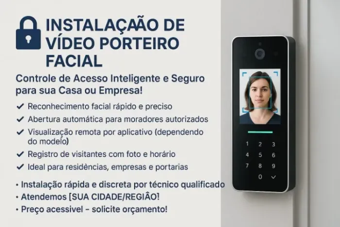 Video Porteiro Facial para seu Condominio e Empresas.