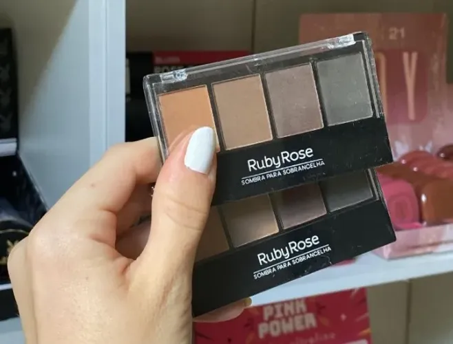 Paleta de sombras para qualquer cor de sobrancelhas 4 cores diferentes, da ruby rose 