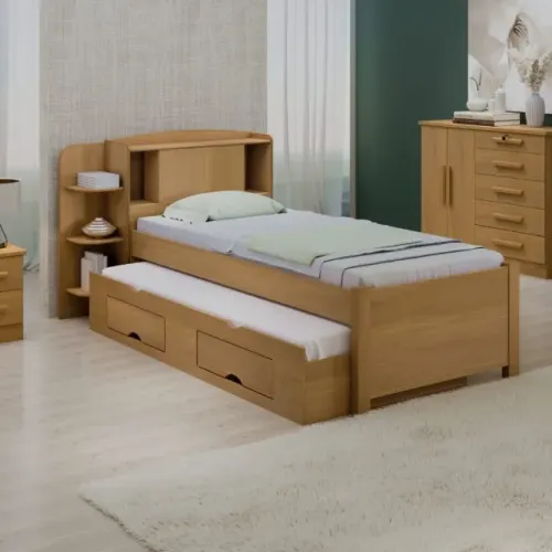 Cama Solteiro c/ Cama Auxiliar Milênio D Doro Cinamomo - Entrega Rápida! 