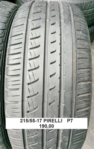 01 pneu 215/55/17 Pirelli P-7 por 190,00