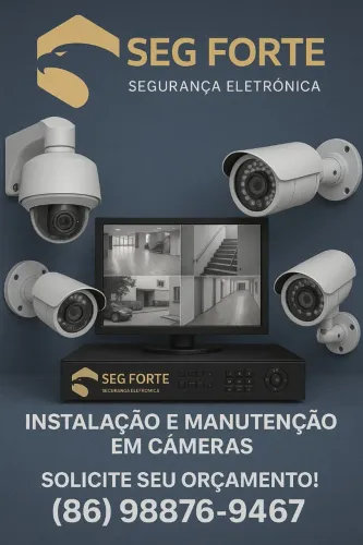 Instalação e manutenção em câmeras 