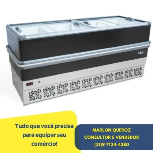 Ilha de Congelados Preta Polar 127/220v