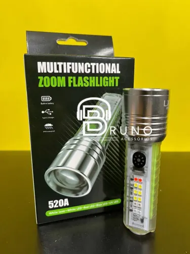 Lanterna Multifuncional Zoom 520A - Camping e Aventura