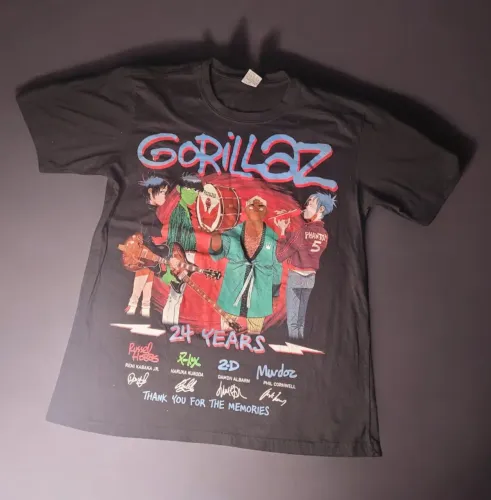 Camiseta Gorillaz 24 Years - Tamanho M
