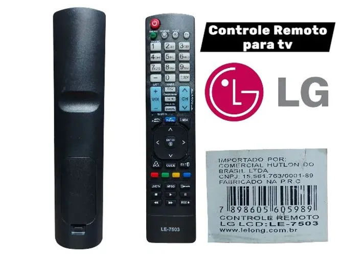 Controle Remoto para Tv LG 