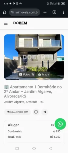 Alugo apartamento novo 