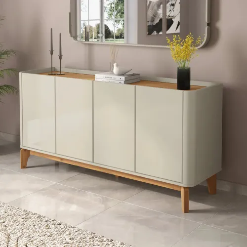 Buffet Balcão 160cm Sala com 4 Portas r443