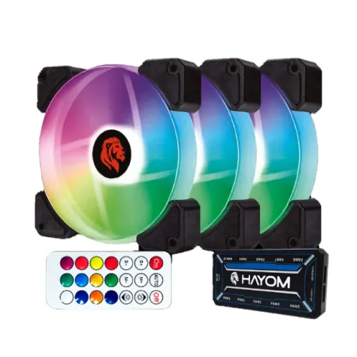 KIT 3 FAN COOLERS RGB 12CM - FC1306
