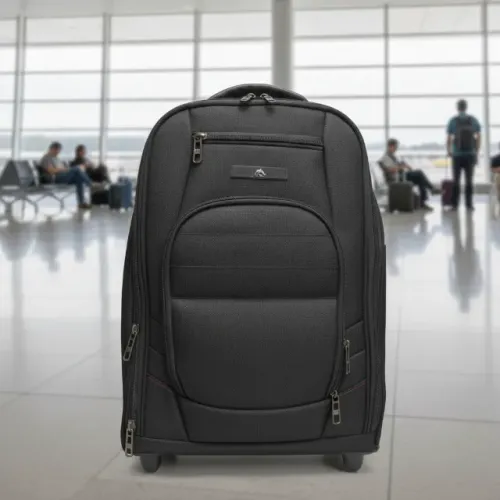 Mala Executiva de Viagem Polo King com porta notebook, diversas divisórias, com rodas