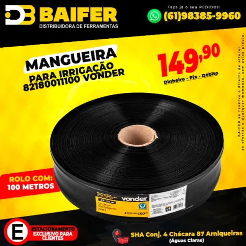 Mangueira Para Irrigação Rolo Com 100 Metros *00 Vonder