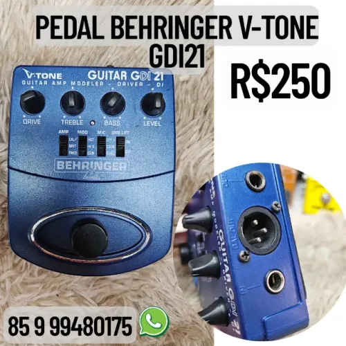 Pedal Behringer Gdi21 V-tone Guitarra Simulador Amplificador