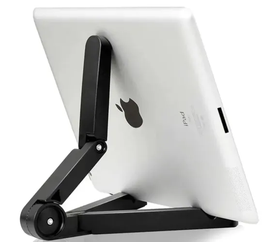 Suporte Dobrável para Tablet, Smartphone, Monitor Portátil - Preto