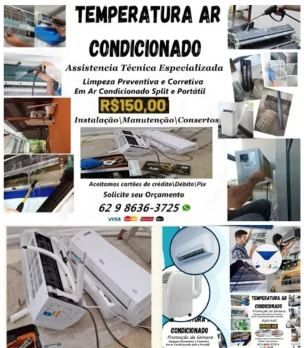 Precisa de Instalação/Manutenção e Consertos de Ar Condicionado(Temperatura Refrigeração)