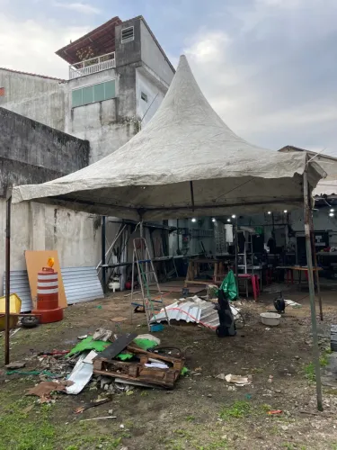 Tenda barraca lona 4x4 metros 