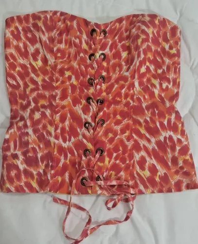 Blusa tomara que caia afghan