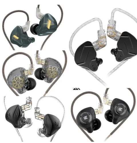 Fones de ouvido KZ EDX, EDX Lite, Zsn Pro X, Shure e EDX Pro 