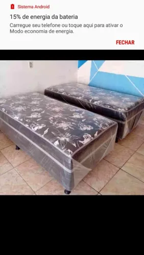 Cama box solteirão de fábrica 