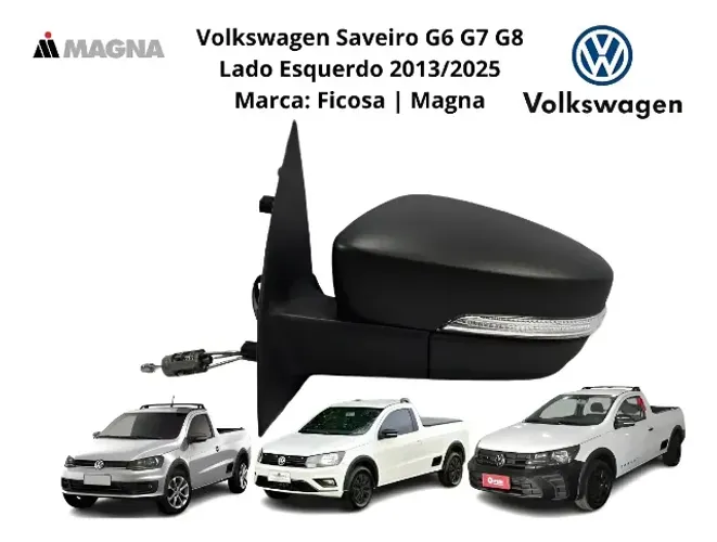 Retrovisor Volkswagen Saveiro Manual Com Pisca G6 G7 G8 Le (Usado)