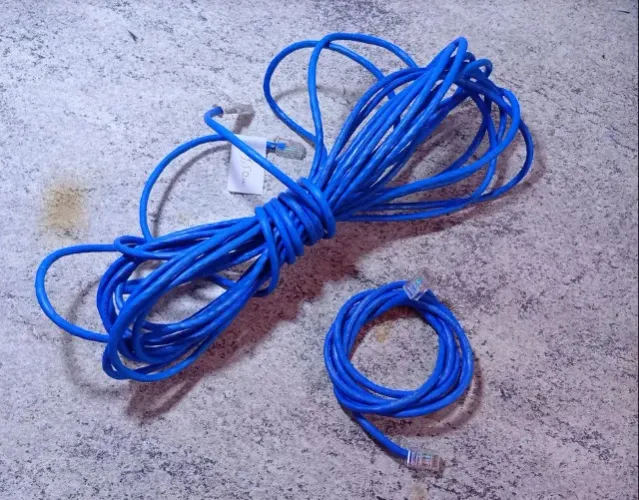 Cabos de rede cat5e e patch cords