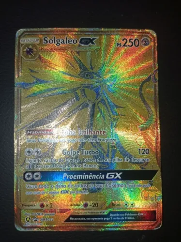 Carta de Pokémon Solgaleo GX .