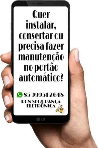 Manutenção motor de portão automático 