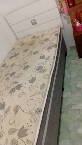 Cama box solteiro com cabeceira