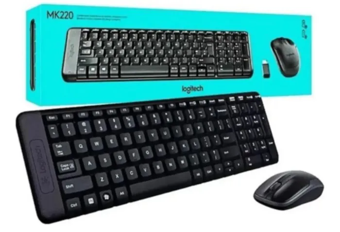 Kit teclado e mouse s/ Fio Logitech 
