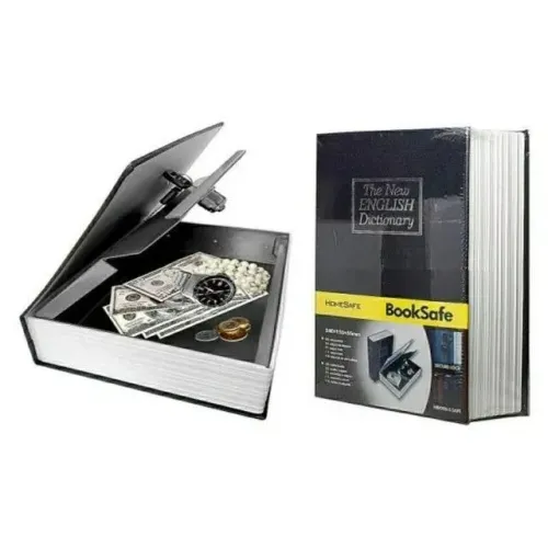 mini cofre formato de Livro Metal modelo dicionário english 115x8045mm