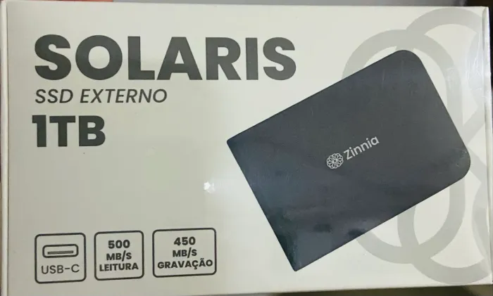 SSD externo 1TR USB-C Novo Lacrado 500MB