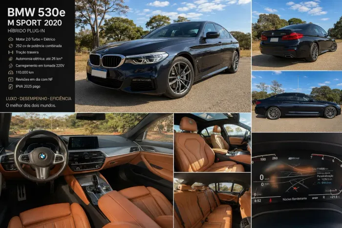 BMW 530E M Sport 2.0 Turbo Híbrido Aut. 2020