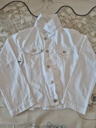 Jaqueta jeans branca
