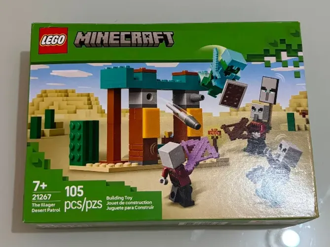 LEGO Minecraft A Patrulha do Deserto de Illager - 105 Peças | Novo