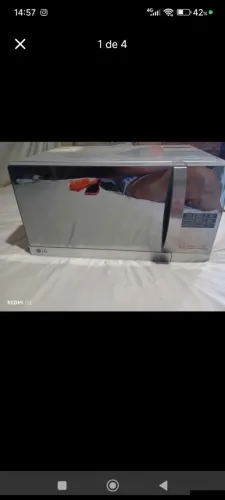 Microondas LG inox 30 litros com defeito