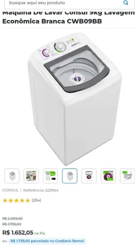 Máquina de lavar semi nova