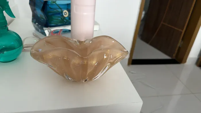 Peça cristal Labone com ouro