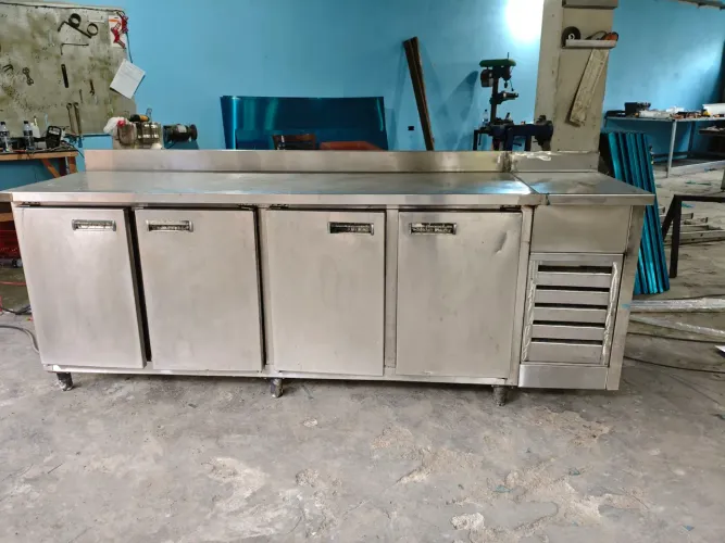 Balcão refrigerado inox motor novo
