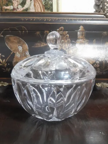 Bomboniere/baleiro de vidro grosso
