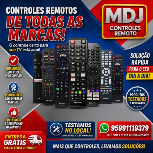 Controles de tv