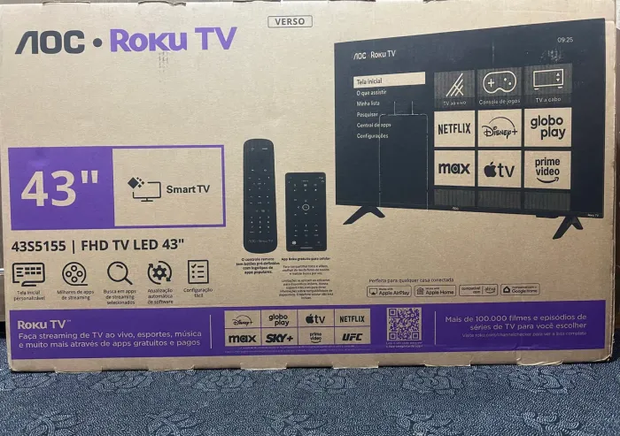 Tv AOC SMART 43 novo lacrado 