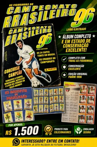 Álbum de figurinha 1996 Campeonato Brasileiro