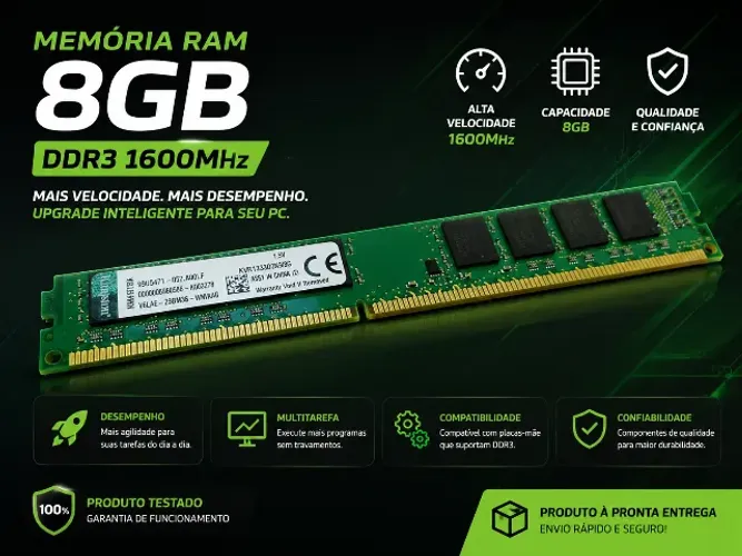 Memoria Ram DDR3 8GB 1600 MHZ